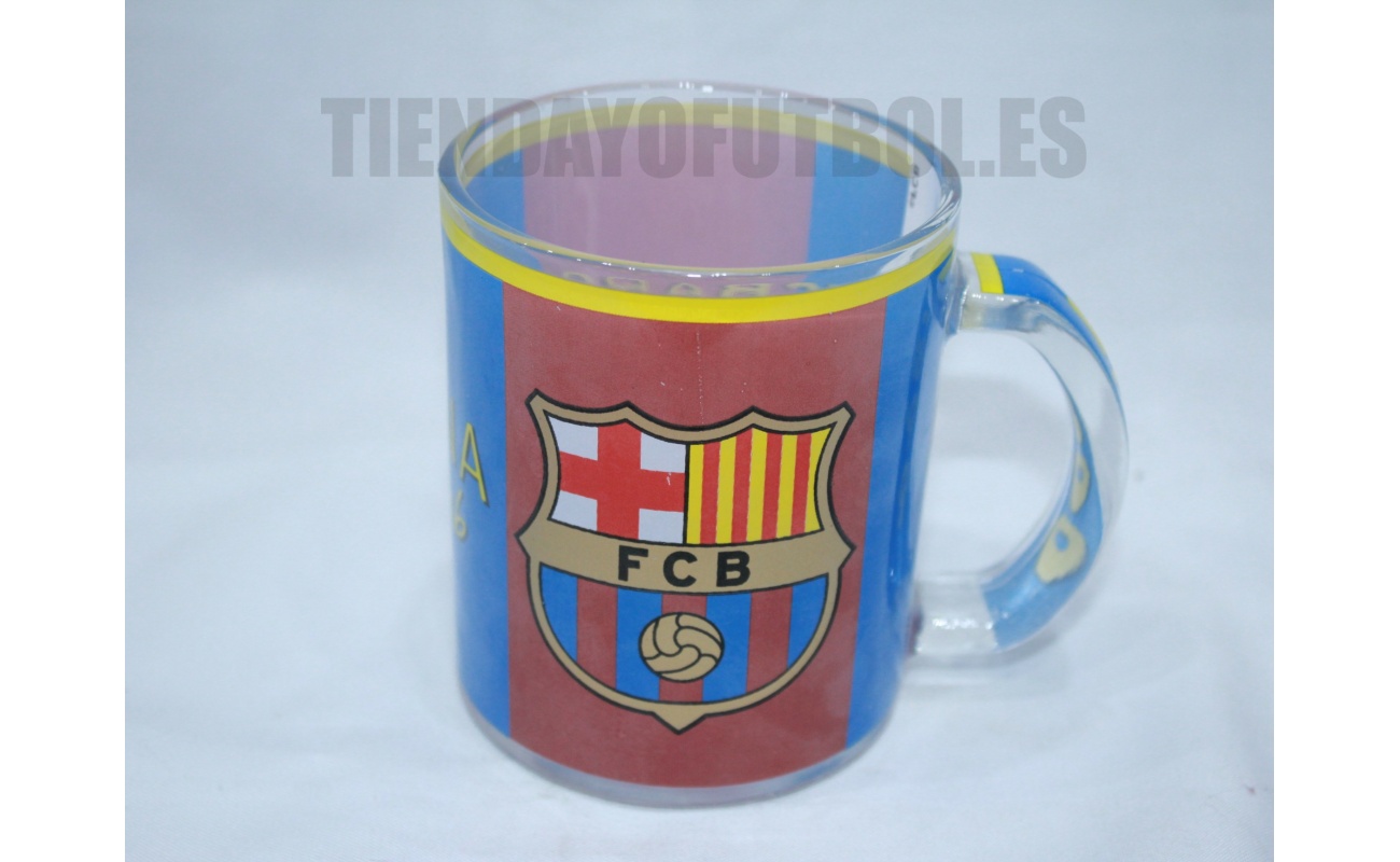 Taza oficial vidrio FC Barcelona