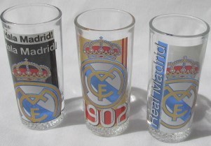 Vaso tubo Real Madrid CF.