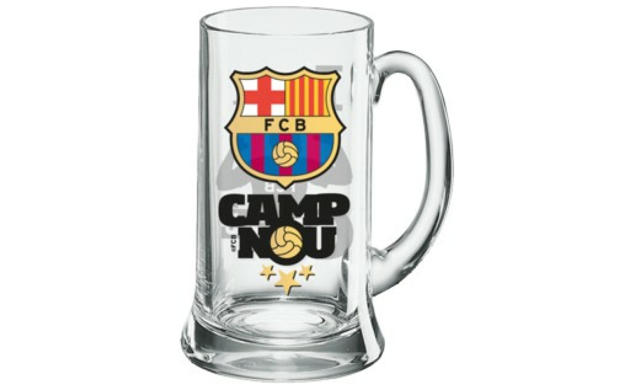 Jarra grande cerveza FC Barcelona