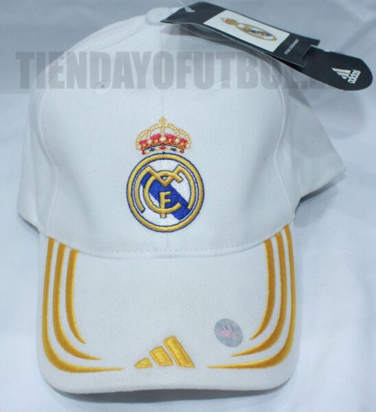 Gorra Blanca -Amarillo Real Madrid CF. Adidas