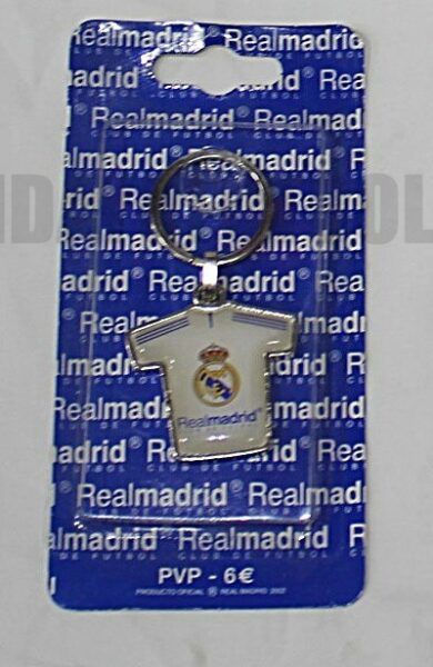 Llavero plateado Real Madrid CF Camiseta