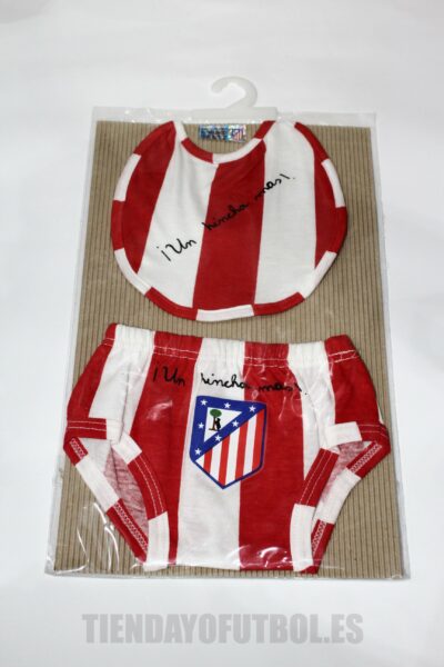 Slip + Babero Bebé Atlético de Madrid