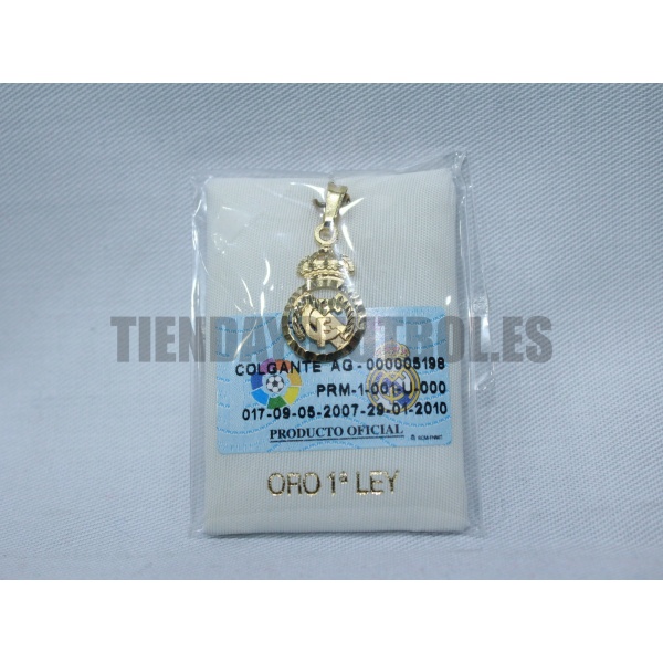 Colgante Oro Pergamino Oficial Real Madrid CF Tienda Yo Futbol