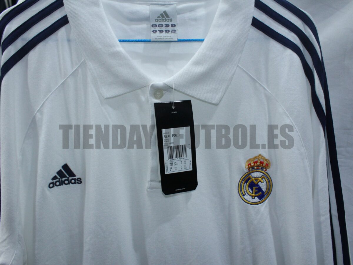 Polo blanco adulto Real Madrid Adidas