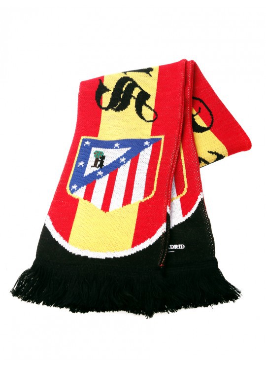 Una bufanda gigante del Atlético de Madrid, obra de Imazu