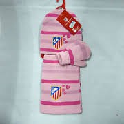 kit gorro bufanda manopla Atlético de Madrid