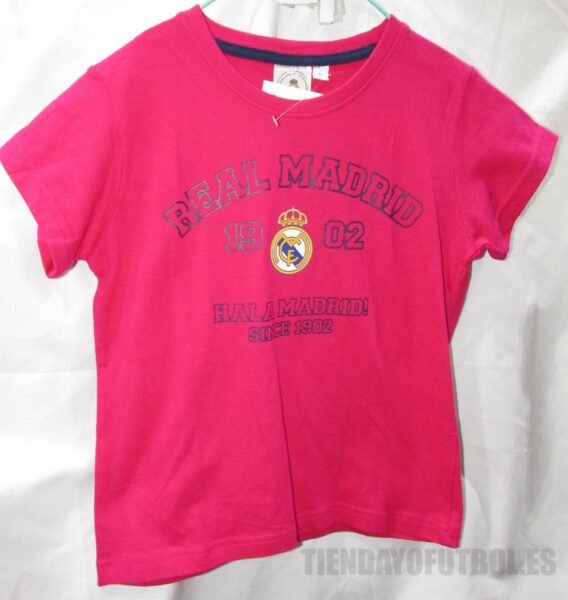 Camiseta Algodón Fusia Jr. Real Madrid CF