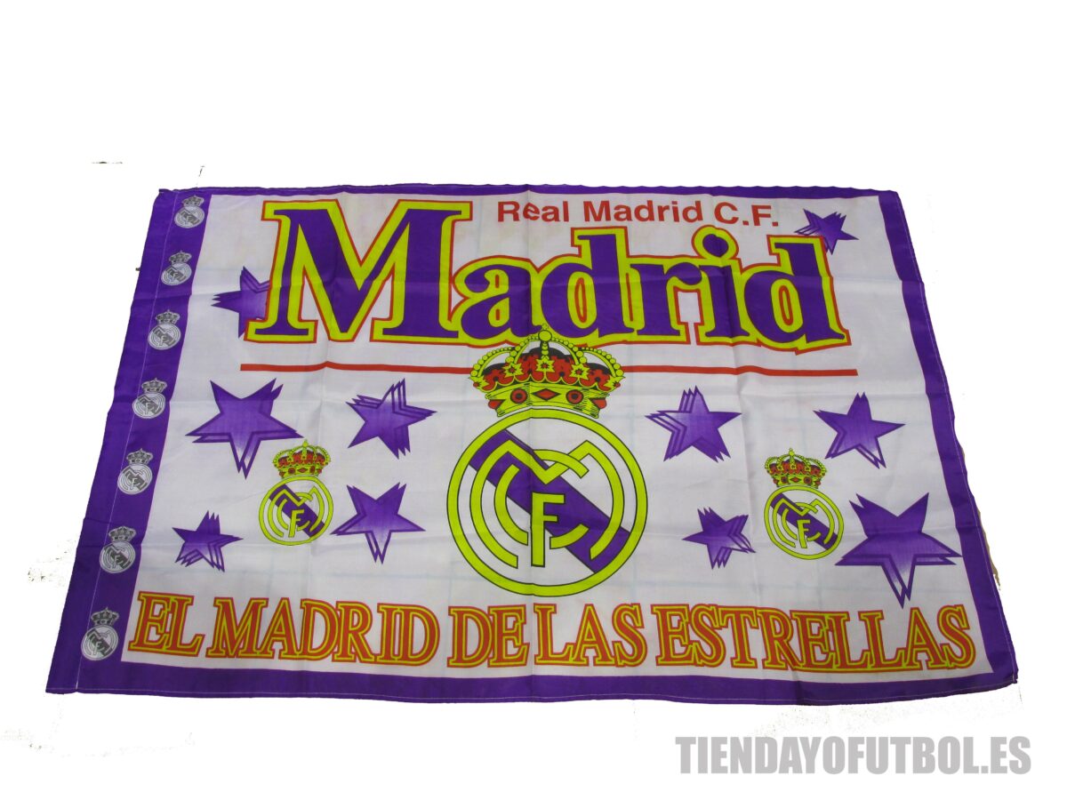 Bandera Real Madrid CF Estrellas moradas