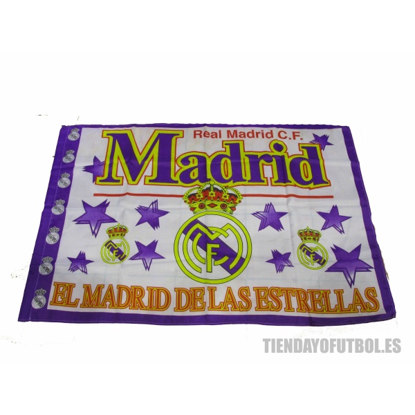 Bandera Real Madrid CF Estrellas moradas