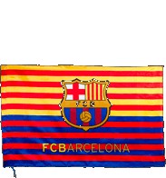 Bandera oficial FC Barcelona "con bandera Catalana"