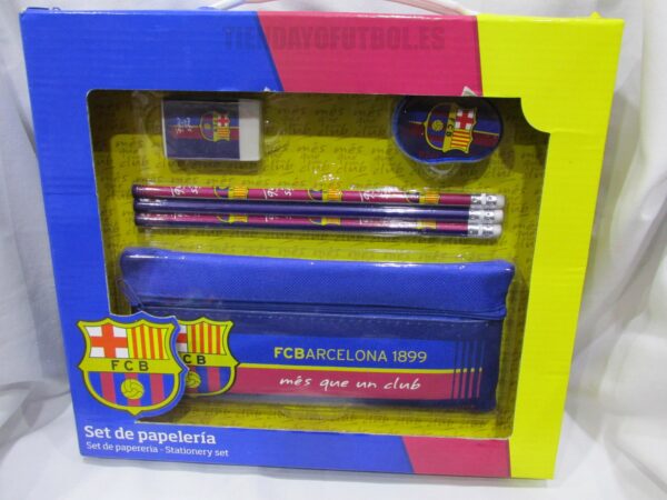 Set papeleria FC Barcelona (forma maletin)