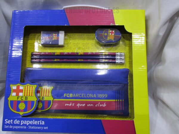 Set papeleria FC Barcelona (forma maletin)