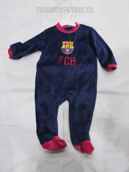 Pelele-pijama bebe FC Barcelona azul oscuro