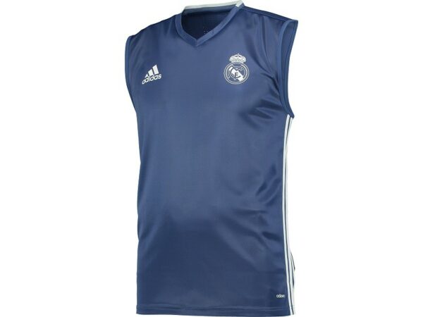 Camiseta Entrenamiento. s/ manga azul Real Madrid CF 2016/17 Adidas