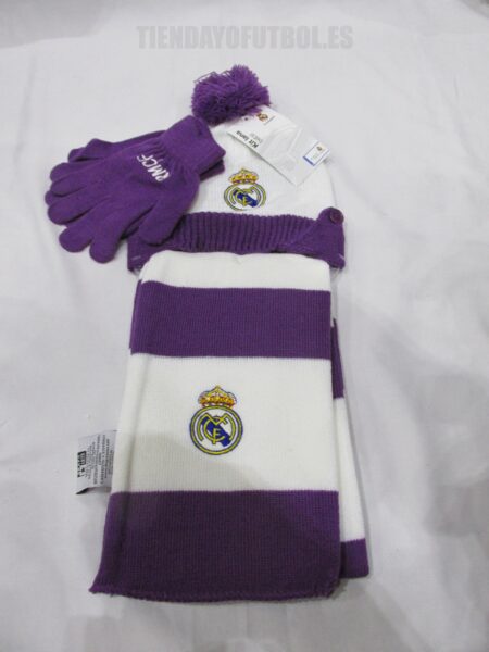 Gorro y Bufanda guantes oficiales Real Madrid CF Bebe