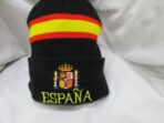 Gorro España barato negro con bandera