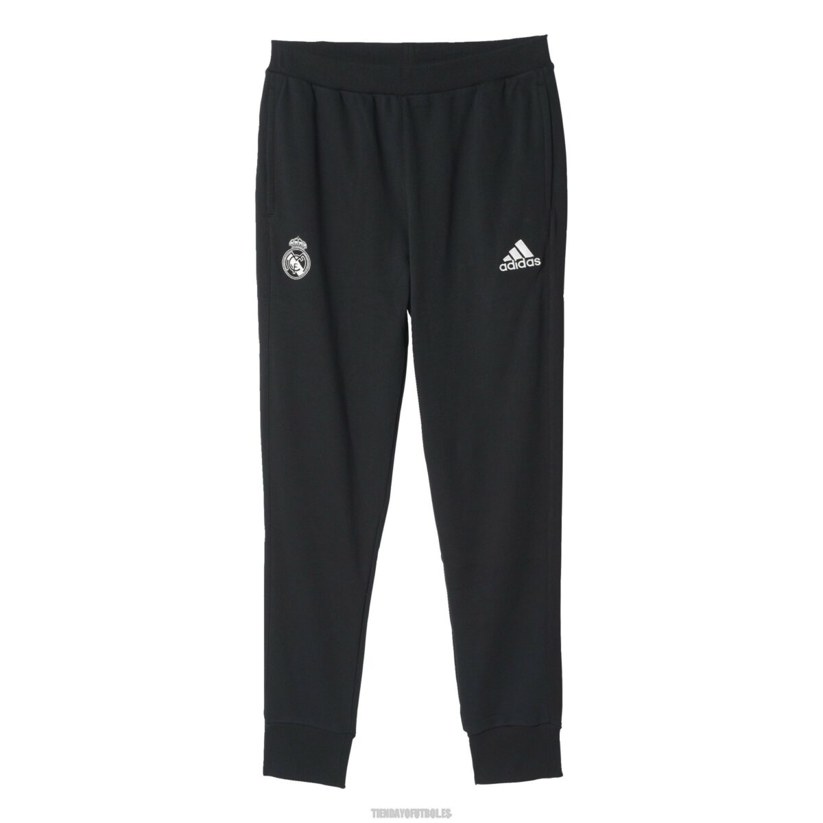 Pantalón oficial LARGO negro Real Madrid CF ENTRENO Adidas