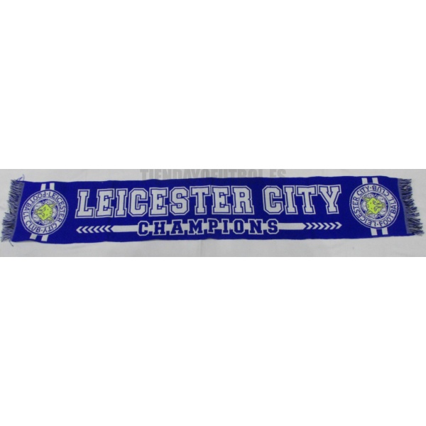 Bufanda del Leicester City F.C."Campeón de la Premier"
