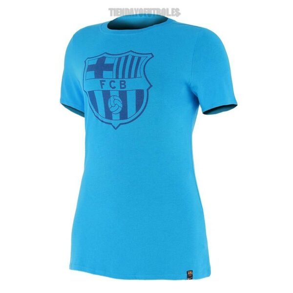 Camiseta mujer azul Algodón FC Barcelona Nike