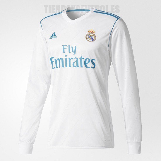 Camiseta 1ªmanga larga Real Madrid CF 2017/18 "adulto" ADIDAS