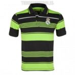 Polo negro con rayas verdes Real Madrid