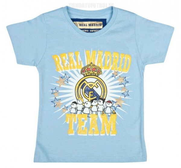 Camiseta Algodón azul Real Madrid CF