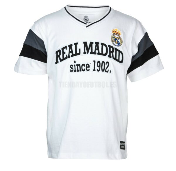 Camiseta Algodón blanca Jr. Real Madrid CF