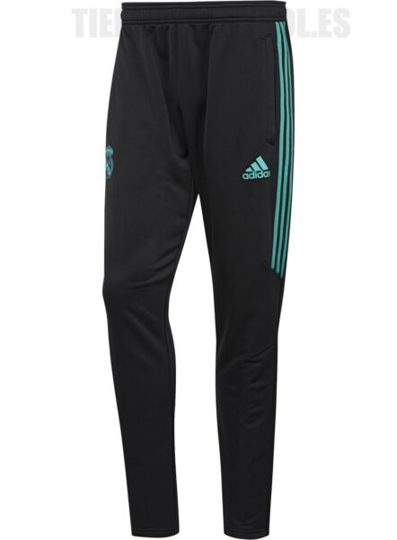 Pantalón oficial largo Real Madrid CF , negro Adidas