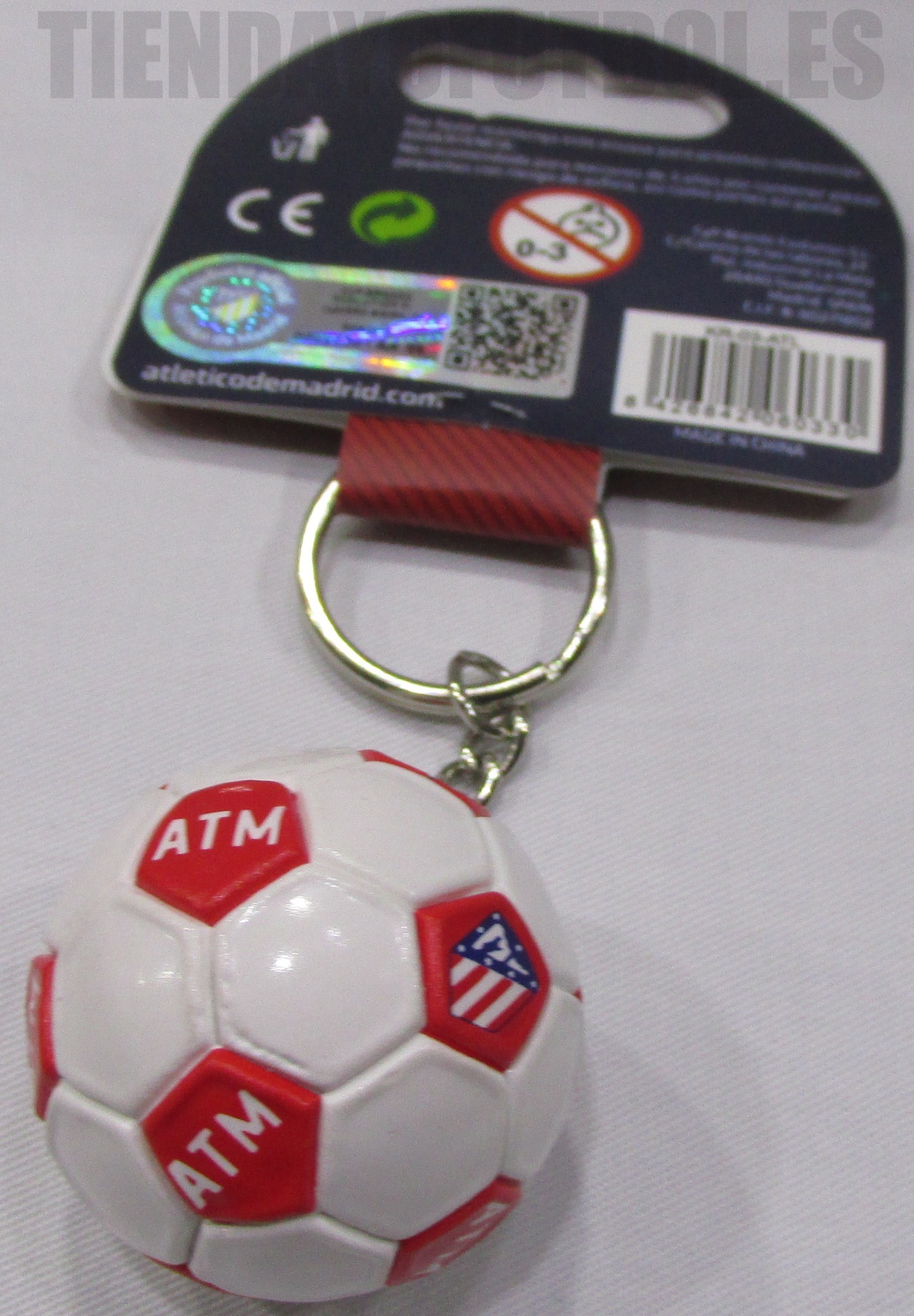 Llavero oficial Atlético de Madrid ,balón - Tienda Yo Futbol