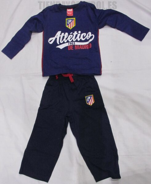 Pijama oficial invierno Jr. Atlético de Madrid Azul