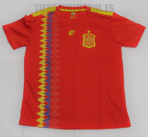 Camiseta oficial Selección España niño RFEF mundial 2018