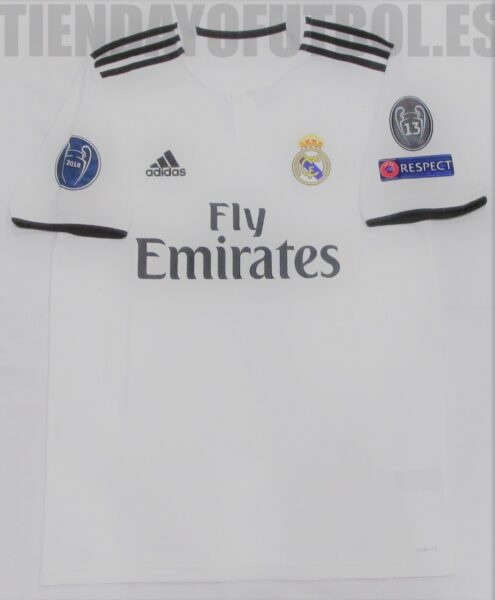 Camiseta oficial 1ª equipación Champions Real Madrid CF 2018 /19 Adidas .