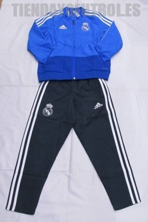 web Día del Maestro Desmañado Chándal oficial niño Real Madrid CF azul, Adidas - Tienda Yo Futbol
