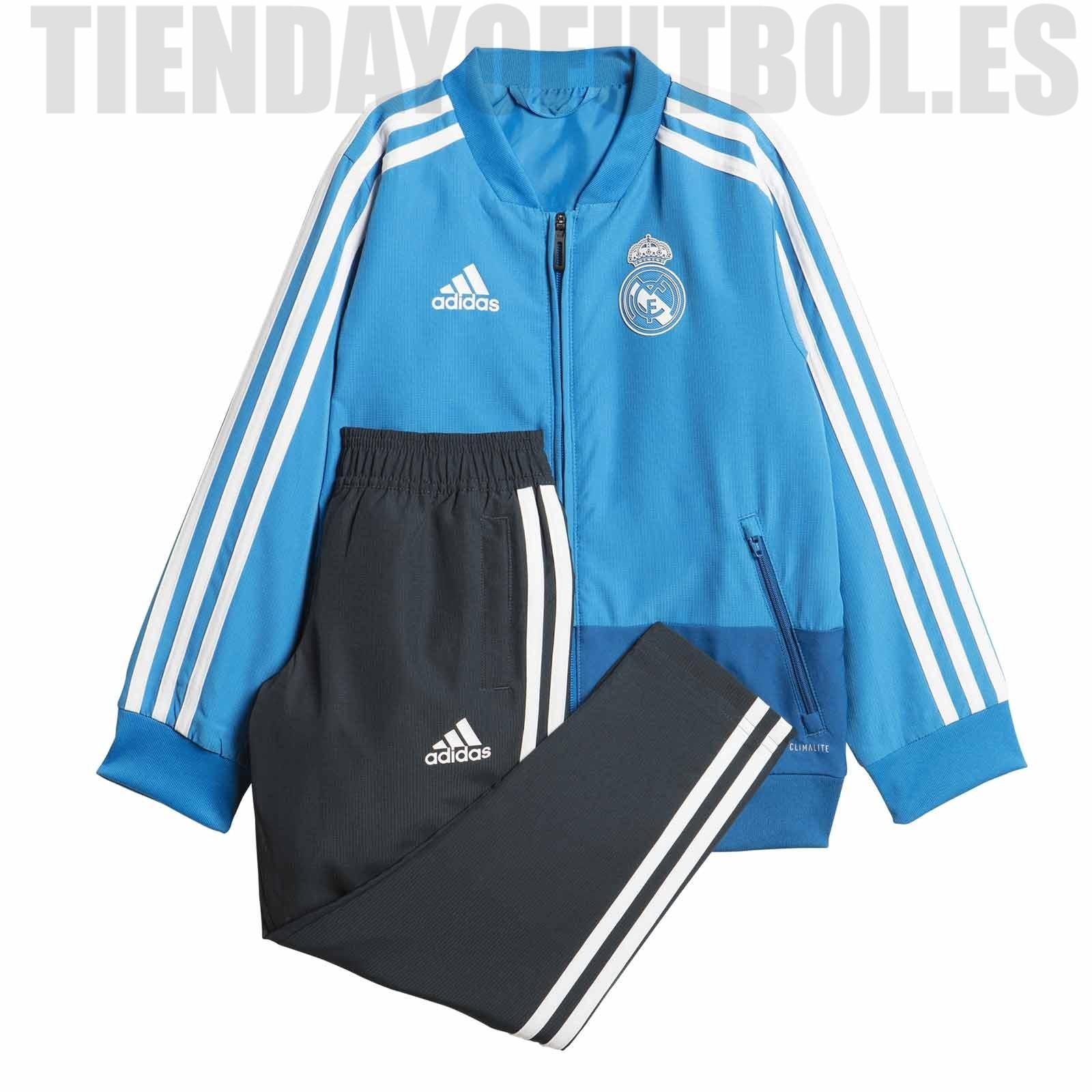 Arreglo galope Extraordinario Chándal oficial niño Real Madrid CF azul, Adidas - Tienda Yo Futbol