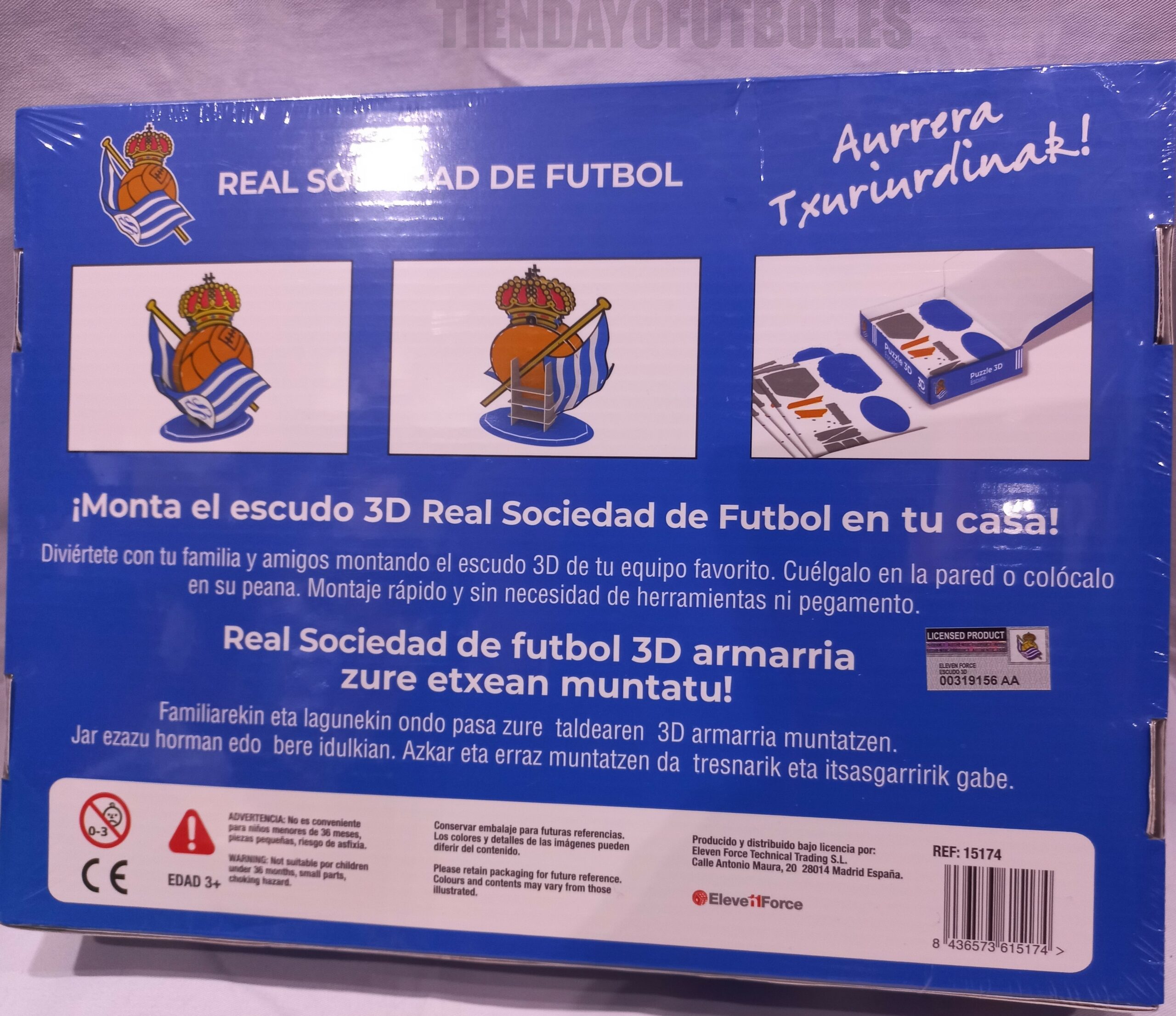 Comprar Puzzle 3D Escudo Real Sociedad - Eleven-15174
