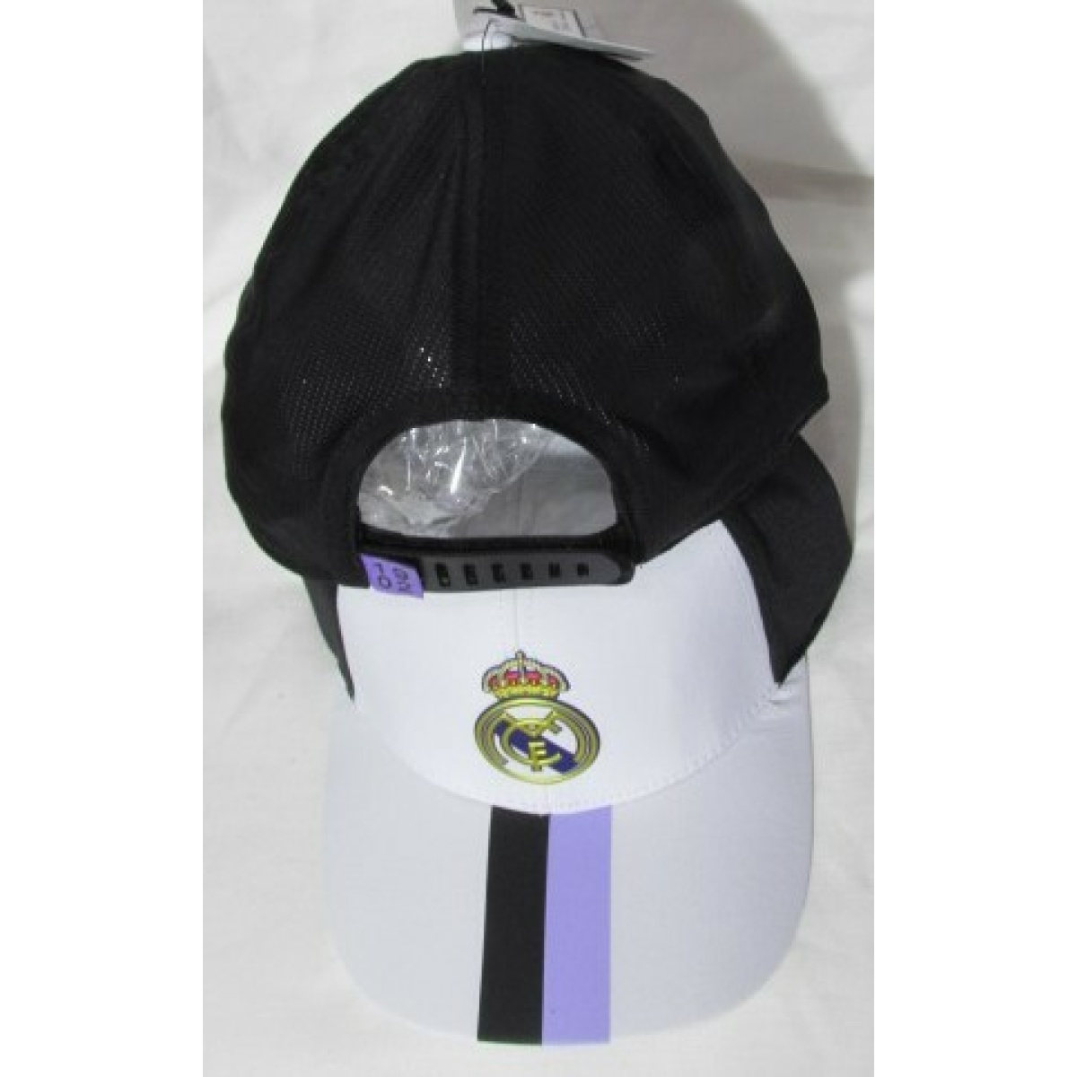 Gorra oficial Real Madrid blanca y negra